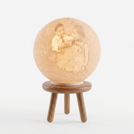 Globe Lithophane Photo with Stand