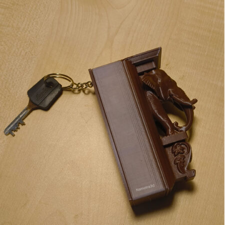 Designer Elephant 2-in-1 Magnetic & Wall Mount Key Holder | Multi-Purpose Decorative Key Organizer for Home, Office & Fridge